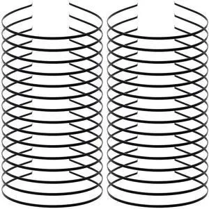 30 Pack Bulk 3 MM Black Plain Blank Hard Skinny Thin Metal Headbands Base Wire Hair Bands Clasps Tiara Headband DIY Crafting Hair Accessories for Women 30 Pack Bulk 3 MM Black Plain Blank Hard Skinny Thin Metal Headbands Base Wire Hair Bands Clasps Tiara Headband DIY Crafting Hair Accessories for Women