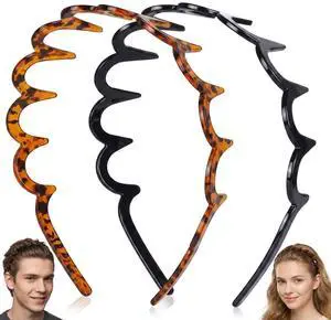 2026 Zig Zag Headbands for Women, 2PCS Non Slip Zigzag Comb Headband with Teeth, Firm Structural Thick Wavy Hair Bands for Standard, Reverse & Slicked Back Styling, 90s Hair Accessory, Gifts for Women 2026 Zig Zag Headbands for Women, 2PCS Non Slip Zigzag Comb Headband with Teeth, Firm Structural Thick Wavy Hair Bands for Standard, Reverse & Slicked Back Styling, 90s Hair Accessory, Gifts for Women