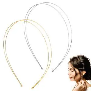 2 Pcs Simple Metal Headband, Silver and Gold Headbands for Women, Fashion Double Headbands for Women, Metal Hair Band for Any Hairstyle Hair Accessories 2 Pcs Simple Metal Headband, Silver and Gold Headbands for Women, Fashion Double Headbands for Women, Metal Hair Band for Any Hairstyle Hair Accessories