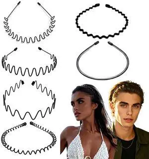 Metal Headbands for Men Fashion Headband for Women, Unisex Wavy Hair Bands Outdoor Sports Daily Use Face Wash 90s Comb Teeth Head Bands Simple Adjustable Elastic Non-Slip Y2K Hair Accessories Metal Headbands for Men Fashion Headband for Women, Unisex Wavy Hair Bands Outdoor Sports Daily Use Face Wash 90s Comb Teeth Head Bands Simple Adjustable Elastic Non-Slip Y2K Hair Accessories