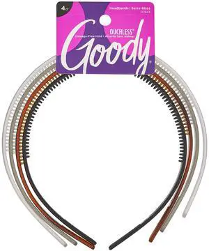 Women's Classics Frost Headband, Clear/Grey/Tort/Black, 4 Count (Style May Vary) Women's Classics Frost Headband, Clear/Grey/Tort/Black, 4 Count (Style May Vary)