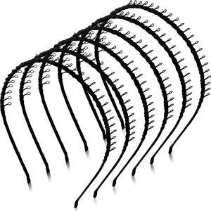 10 Pieces Unisex Metal Hairband Teeth Comb Hair Hoop Headband Hair Accessories 10 Pieces Unisex Metal Hairband Teeth Comb Hair Hoop Headband Hair Accessories