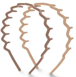 Zig Zag Headbands for Women - Neutral, 2 pcs Zig Zag Headbands for Women - Neutral, 2 pcs