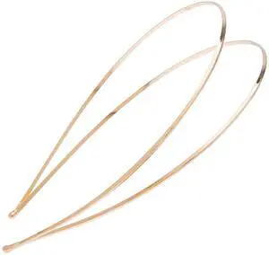 Metal Double Headband for Women, Gold Metal Double Headband for Women, Gold