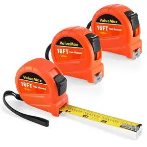 Tape Measure 16FT, 3 Pack Retractable Easy Read Measuring Tape Tape Measure 16FT, 3 Pack Retractable Easy Read Measuring Tape