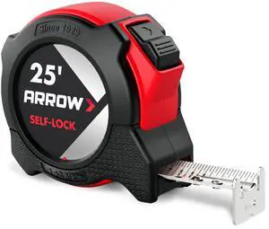 25FT Auto-Lock Tape Measure, Easy Read Double Sided Measuring Tape 25FT Auto-Lock Tape Measure, Easy Read Double Sided Measuring Tape