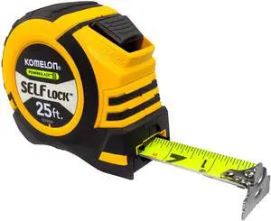 25' x 1.06" Self-Lock Powerblade II Tape Measure, Yellow/Black, SL52425 25' x 1.06" Self-Lock Powerblade II Tape Measure, Yellow/Black, SL52425