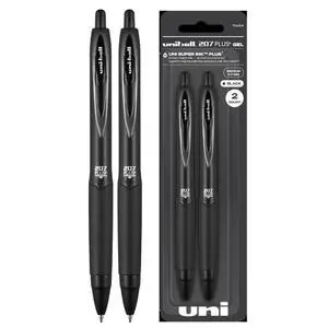 207 Plus+ Gel Pens, Black Ink, 0.7mm Medium Point, 2 Count 207 Plus+ Gel Pens, Black Ink, 0.7mm Medium Point, 2 Count