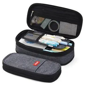 Big Capacity Pencil Pen Case Office College School Large Storage High Capacity Bag Pouch Holder Box Organizer (Deep Gray) Big Capacity Pencil Pen Case Office College School Large Storage High Capacity Bag Pouch Holder Box Organizer (Deep Gray)