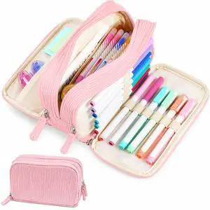Big Capacity Pencil Case Pen Pouch, Soft Corduroy Pencil Bag Big Capacity Pencil Case Pen Pouch, Soft Corduroy Pencil Bag