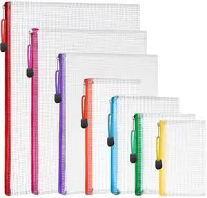 Mesh Zipper Pouch Bags, 7 Sizes Zipper Pouch, Clear Zipper Pouches for Organization, Mesh Bags with Zipper, Reusable Storage Bags, Travel School Supplies, File Jackets & File Pockets Mesh Zipper Pouch Bags, 7 Sizes Zipper Pouch, Clear Zipper Pouches for Organization, Mesh Bags with Zipper, Reusable Storage Bags, Travel School Supplies, File Jackets & File Pockets