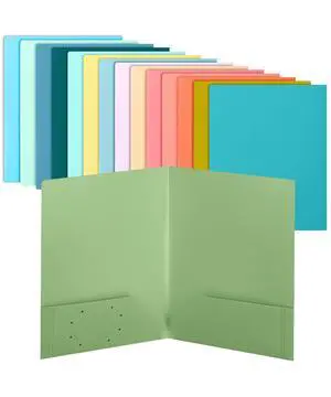Plastic Folders with Pockets, 15 pcs | Aesthetic File Folder with Business Card Slot, 2-Pocket Folder, Back to School, Office, Filing Supplies Plastic Folders with Pockets, 15 pcs | Aesthetic File Folder with Business Card Slot, 2-Pocket Folder, Back to School, Office, Filing Supplies