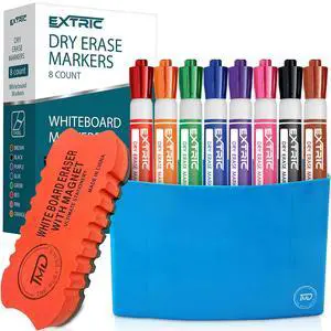 Dry Erase Markers Chisel Tip 8 Whiteboard Marker, Holder, Eraser Dry Erase Markers Chisel Tip 8 Whiteboard Marker, Holder, Eraser
