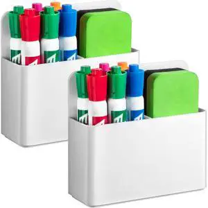 2 Pack Magnetic Pen Holder Cup for Whiteboard, Classroom Supplies 2 Pack Magnetic Pen Holder Cup for Whiteboard, Classroom Supplies