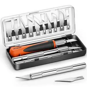 16 Pcs Exacto Knife, Craft Knives with 13 SK5 Steel Blades for Art 16 Pcs Exacto Knife, Craft Knives with 13 SK5 Steel Blades for Art