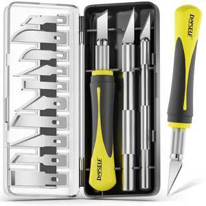 16-Piece Exacto Knife Set, Craft Knife & Hobby Knife Kit, Precision Knife with Magnetic Storage Case, Exacto Knife for Crafting, Paper, Foam, Vinyl, Models, 3D Printing, Junk Journal Supplies 16-Piece Exacto Knife Set, Craft Knife & Hobby Knife Kit, Precision Knife with Magnetic Storage Case, Exacto Knife for Crafting, Paper, Foam, Vinyl, Models, 3D Printing, Junk Journal Supplies
