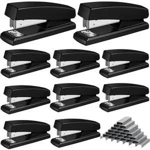 10 Pcs Stapler for Desk Office Staplers Bulk with 6000 Staples 25 Sheet Capacity for School Office 10 Pcs Stapler for Desk Office Staplers Bulk with 6000 Staples 25 Sheet Capacity for School Office