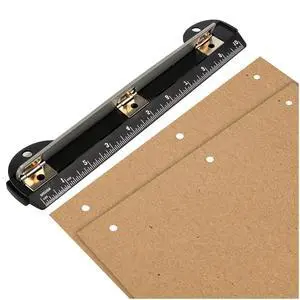 3 Ring Hole Punch for Binder, Paper Hole Punch with Built-in 10" Ruler, 5 Sheets Capacity, 3 Hole Portable Puncher for Office and School Supplies 3 Ring Hole Punch for Binder, Paper Hole Punch with Built-in 10" Ruler, 5 Sheets Capacity, 3 Hole Portable Puncher for Office and School Supplies