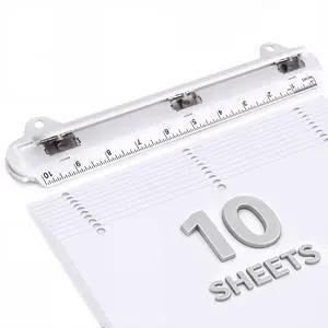 Portable 3-Hole Punch, 10-Sheet Capacity for 3-Ring Binders Portable 3-Hole Punch, 10-Sheet Capacity for 3-Ring Binders