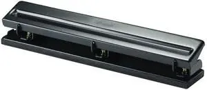 Standard 3 Hole Punch with 8 Sheet Capacity, Black (90099) Standard 3 Hole Punch with 8 Sheet Capacity, Black (90099)