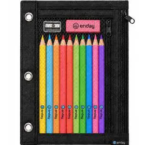Black Pencil Pouch For 3 Ring Binder, Zippered Binder Pencil Pouches, 3 Ring Pencil Pouch for Binder, Pencil Case for Binder, Large Pencil Bags for School, Home, and Office Black Pencil Pouch For 3 Ring Binder, Zippered Binder Pencil Pouches, 3 Ring Pencil Pouch for Binder, Pencil Case for Binder, Large Pencil Bags for School, Home, and Office