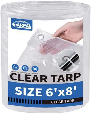 Clear Tarp 6x8ft Small Tarp Waterproof Clear Plastic Tarps Clear Tarp 6x8ft Small Tarp Waterproof Clear Plastic Tarps