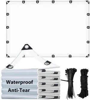 Clear Tarp 4x6ft, Clear Tarps with Grommets, 8 MiL Heavy Duty Waterproof with Reinforced Edge for Plant Greenhouse, Balcony, Garden, Pet Hutch, Roof. Clear Tarp 4x6ft, Clear Tarps with Grommets, 8 MiL Heavy Duty Waterproof with Reinforced Edge for Plant Greenhouse, Balcony, Garden, Pet Hutch, Roof.