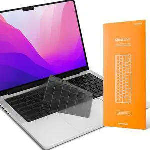 GhostCover Original Premium Ultra Thin Keyboard Cover Protector, Compatible with 2021-2026 MacBook Pro 14"/16" M1-M5 Pro/Max, 2022-2026 M2-M5 MacBook Air 13"/15", US ANSI Layout, Translucent GhostCover Original Premium Ultra Thin Keyboard Cover Protector, Compatible with 2021-2026 MacBook Pro 14"/16" M1-M5 Pro/Max, 2022-2026 M2-M5 MacBook Air 13"/15", US ANSI Layout, Translucent
