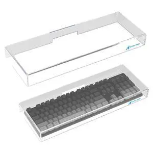 KC04 Acrylic Clear Transparent Keyboard Cover(17.4 * 6.5 * 1.89 inch) with Dustproof Waterproof Anti-hit Anti-cat Protective Case for Standard 104Key Mechanical Gaming Keyboard KC04 Acrylic Clear Transparent Keyboard Cover(17.4 * 6.5 * 1.89 inch) with Dustproof Waterproof Anti-hit Anti-cat Protective Case for Standard 104Key Mechanical Gaming Keyboard