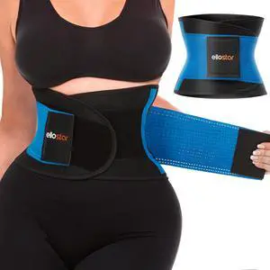 Women's Waist Trainer: Sweat Band for Belly Fat, Tummy Control, Back Support, Workout Shapewear, Weight Loss Aid Small, Blue Women's Waist Trainer: Sweat Band for Belly Fat, Tummy Control, Back Support, Workout Shapewear, Weight Loss Aid Small, Blue