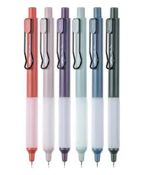 Retractable Gel Pens, 6 Pack, Black Ink, Vintage Barrels Retractable Gel Pens, 6 Pack, Black Ink, Vintage Barrels