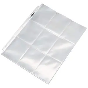 9-Sleeve Trading Card Protectors Binder Sheet for Storage and Protection, Top Loading, Transparent, 100-Pack 9-Sleeve Trading Card Protectors Binder Sheet for Storage and Protection, Top Loading, Transparent, 100-Pack