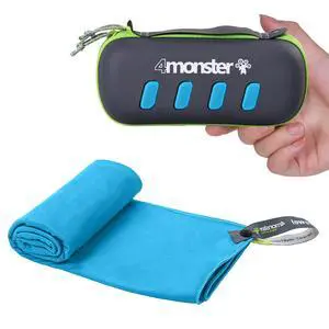 Microfiber Towel, Travel Towel, Camping Towel, Fast Drying, Soft Light Weight, Suitable for Gym, Beach, Swimming, Backpacking and More (Blue, Small (15.7 x 31.5 inches)) Microfiber Towel, Travel Towel, Camping Towel, Fast Drying, Soft Light Weight, Suitable for Gym, Beach, Swimming, Backpacking and More (Blue, Small (15.7 x 31.5 inches))