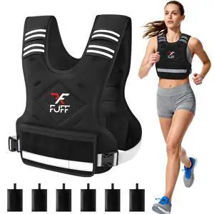 Weighted Vest Woman, 4-10 Lb Adjustable Weight Vest for Women Men, Female Strength Training Body Vest for Walking Exercise Running Workout Weighted Vest Woman, 4-10 Lb Adjustable Weight Vest for Women Men, Female Strength Training Body Vest for Walking Exercise Running Workout