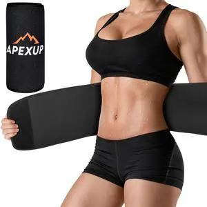 Waist Trainer for Women Lower Belly Fat, Men Sweat Band, Stomach Wrap, Waist Trimmer with Removable Lumbar Support Bar for Workouts (Black, M) Waist Trainer for Women Lower Belly Fat, Men Sweat Band, Stomach Wrap, Waist Trimmer with Removable Lumbar Support Bar for Workouts (Black, M)