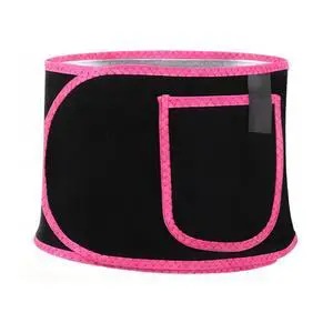 Waist Trainer for Women, Elastic Sweat Band Workout Waist Trimmer Belt, Heat Retention Slimming Stomach Wrap for Belly Fat, Easy to Clean (Red) Waist Trainer for Women, Elastic Sweat Band Workout Waist Trimmer Belt, Heat Retention Slimming Stomach Wrap for Belly Fat, Easy to Clean (Red)
