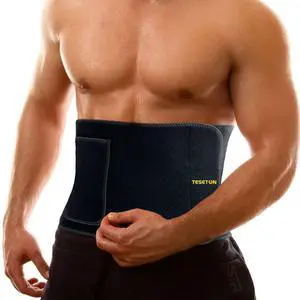 Waist Trainer Sweat Belt for Men Women 01 Black L Waist Trainer Sweat Belt for Men Women 01 Black L
