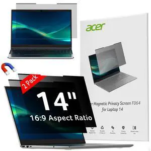 2-Pack Laptop Privacy Screen - for Laptop 14 Inch 16:9, Magnetic & Removable Privacy Filter Shield, Anti-Glare Screen Protector, Dual-sided Monitor Shield, For HP, Dell and Other Major Brands 2-Pack Laptop Privacy Screen - for Laptop 14 Inch 16:9, Magnetic & Removable Privacy Filter Shield, Anti-Glare Screen Protector, Dual-sided Monitor Shield, For HP, Dell and Other Major Brands