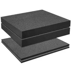 4 Pcs Pick Apart Foam Insert, 2 Size Pre Cube Sheet Foams with Bottom Use 4 Pcs Pick Apart Foam Insert, 2 Size Pre Cube Sheet Foams with Bottom Use