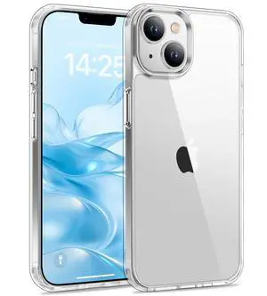 Case for iPhone 14, Anti-Yellowing, Crystal Clear Back, Shockproof & MilitaryGrade Drop Protection - Transparent Case for iPhone 14, Anti-Yellowing, Crystal Clear Back, Shockproof & MilitaryGrade Drop Protection - Transparent