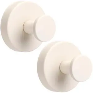 Suction Cup Hooks for Shower No-Drill Bathroom Hooks for Towels, Robes, Loofah Mountable on Bathroom Walls, Kitchen, Glass, Mirrors, Tile and Smooth,Non-Porous Surfaces (2, Milk White) Suction Cup Hooks for Shower No-Drill Bathroom Hooks for Towels, Robes, Loofah Mountable on Bathroom Walls, Kitchen, Glass, Mirrors, Tile and Smooth,Non-Porous Surfaces (2, Milk White)