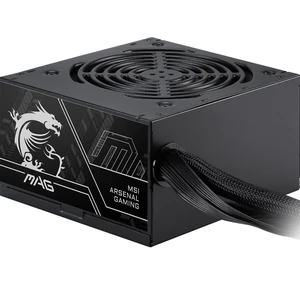 MSI MAG A600DN II Gaming Power Supply - 80 Plus Certified 600W - Non-Modular - Low Noise ATX PSU MSI MAG A600DN II Gaming Power Supply - 80 Plus Certified 600W - Non-Modular - Low Noise ATX PSU