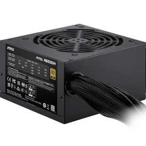 MSI MAG A650GN II Gaming Power Supply - 80 Plus Gold - ATX 3.1 Ready - 650W - Non-Modular - Low Noise ATX PSU MSI MAG A650GN II Gaming Power Supply - 80 Plus Gold - ATX 3.1 Ready - 650W - Non-Modular - Low Noise ATX PSU