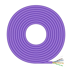 AISENS - A135-0747 Network Cable RJ45 LSZH Cat.6 UTP Rigid AWG23 CCA (Alloy), Violet, 100M AISENS - A135-0747 Network Cable RJ45 LSZH Cat.6 UTP Rigid AWG23 CCA (Alloy), Violet, 100M