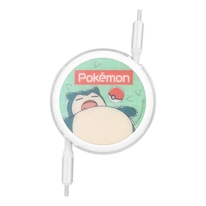 (Gourmandise) Gourmandies POKE-915D Pokemon PD60W Compatible, USB 2.0 Reel Type C Cable, Snorlax (Gourmandise) Gourmandies POKE-915D Pokemon PD60W Compatible, USB 2.0 Reel Type C Cable, Snorlax