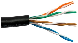 Simply45 Cat5e UTP Cable, 24 AWG, 350 MHz, 1000 ft, Black Simply45 Cat5e UTP Cable, 24 AWG, 350 MHz, 1000 ft, Black