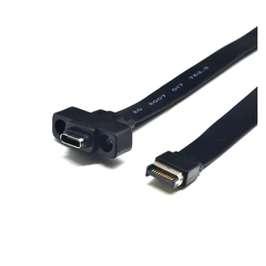 Connectors USB 3.1 Front Panel TY>pe E to TY>pe C Extension Cable Gen 2 10Gbps Internal Adapter Cable with 2 Screws 30cm/50cm/80cm(80cm) Connectors USB 3.1 Front Panel TY>pe E to TY>pe C Extension Cable Gen 2 10Gbps Internal Adapter Cable with 2 Screws 30cm/50cm/80cm(80cm)