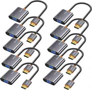 HDMI to VGA Adapter,1080P HDMI Male to VGA Female Adapter HDMI to VGA Adapter,1080P HDMI Male to VGA Female Adapter
