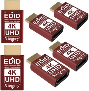 4K HDMI EDID Emulator 3840×2160 24/30/60Hz, Dummy HDMI Plug for Remote Desktop, Headless Servers, GPU Rigs, KVM, Industrial PCs, Stable Signal Output & Multi-Resolution EDID Support-6pack 4K HDMI EDID Emulator 3840×2160 24/30/60Hz, Dummy HDMI Plug for Remote Desktop, Headless Servers, GPU Rigs, KVM, Industrial PCs, Stable Signal Output & Multi-Resolution EDID Support-6pack