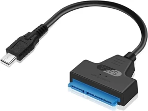 Sata to USB 3.0/2.0 Type c Cable Support 2.5 Inches External HDD SSD Hard Drive Adapter Cable Computer Connector Converter(Sata Type C) Sata to USB 3.0/2.0 Type c Cable Support 2.5 Inches External HDD SSD Hard Drive Adapter Cable Computer Connector Converter(Sata Type C)